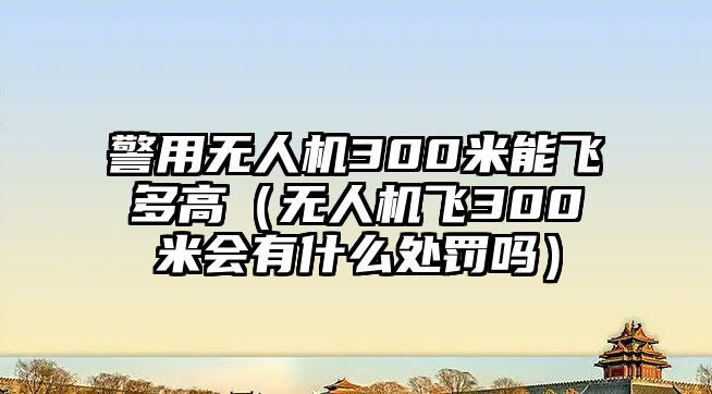 警用無人機300米能飛多高（無人機飛300米會有什么處罰嗎）