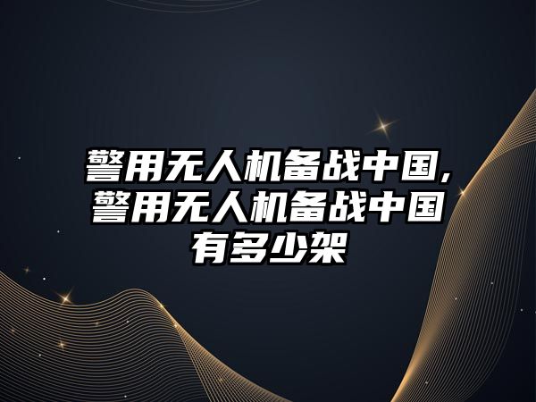 警用無人機備戰中國,警用無人機備戰中國有多少架