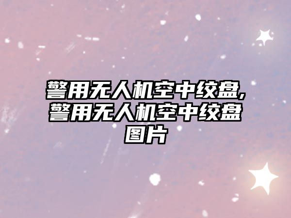 警用無人機空中絞盤,警用無人機空中絞盤圖片