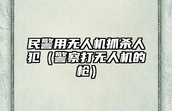 民警用無人機抓殺人犯（警察打無人機的槍）