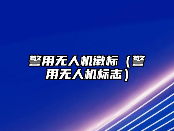 警用無人機徽標（警用無人機標志）