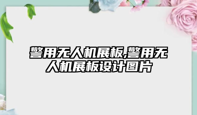 警用無人機展板,警用無人機展板設計圖片