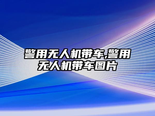 警用無人機帶車,警用無人機帶車圖片