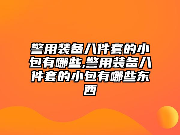 警用裝備八件套的小包有哪些,警用裝備八件套的小包有哪些東西