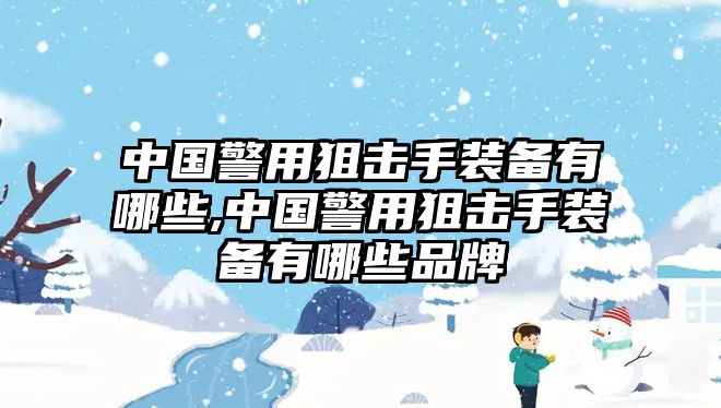 中國警用狙擊手裝備有哪些,中國警用狙擊手裝備有哪些品牌