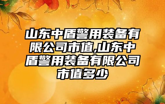 山東中盾警用裝備有限公司市值,山東中盾警用裝備有限公司市值多少