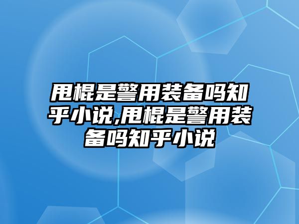 甩棍是警用裝備嗎知乎小說(shuō),甩棍是警用裝備嗎知乎小說(shuō)