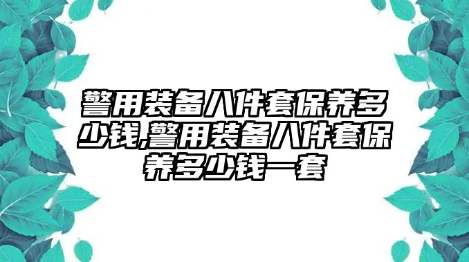 警用裝備八件套保養(yǎng)多少錢,警用裝備八件套保養(yǎng)多少錢一套