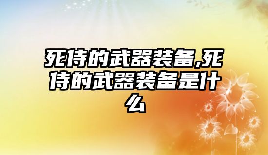 死侍的武器裝備,死侍的武器裝備是什么