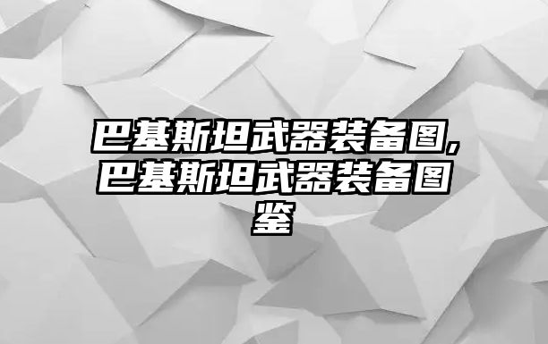 巴基斯坦武器裝備圖,巴基斯坦武器裝備圖鑒