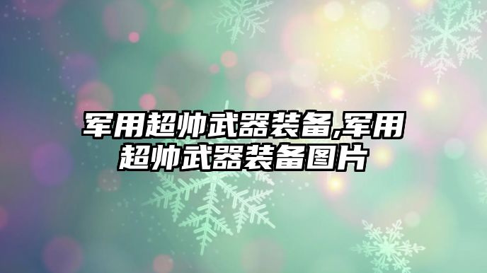 軍用超帥武器裝備,軍用超帥武器裝備圖片