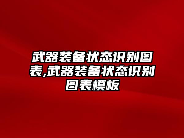 武器裝備狀態(tài)識別圖表,武器裝備狀態(tài)識別圖表模板