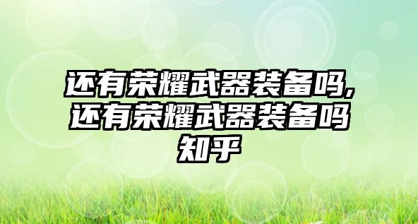 還有榮耀武器裝備嗎,還有榮耀武器裝備嗎知乎