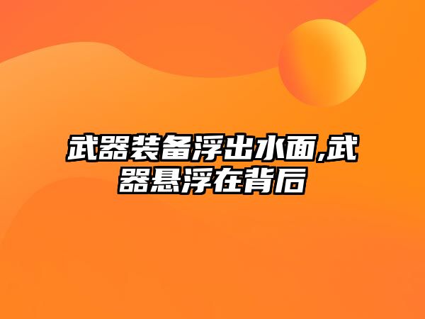 武器裝備浮出水面,武器懸浮在背后