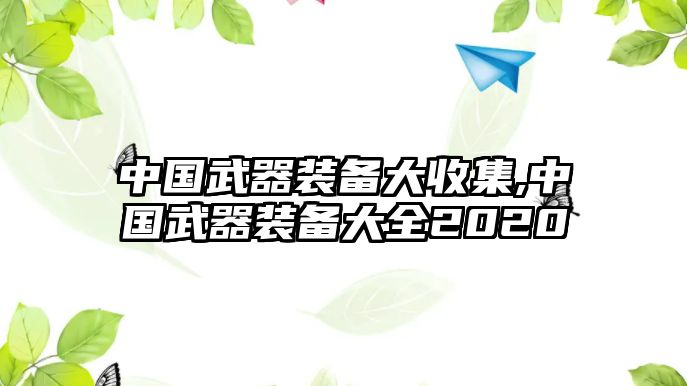 中國(guó)武器裝備大收集,中國(guó)武器裝備大全2020