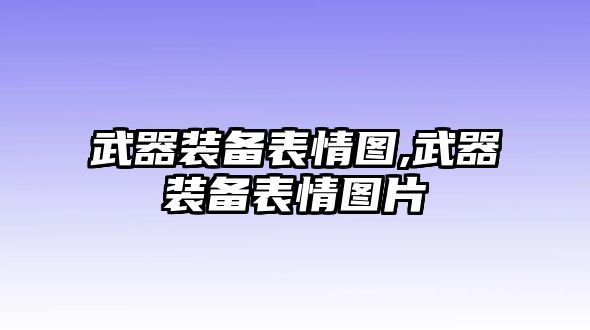 武器裝備表情圖,武器裝備表情圖片