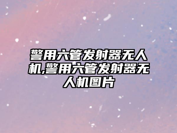 警用六管發射器無人機,警用六管發射器無人機圖片